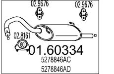 Zadní tlumič výfuku MTS 01.60334