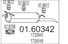 Zadní tlumič výfuku MTS 01.60342