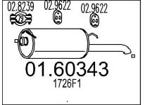 Zadní tlumič výfuku MTS 01.60343
