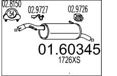 Zadni tlumic vyfuku MTS 01.60345