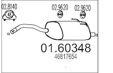 Zadní tlumič výfuku MTS 01.60348