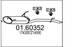 Zadní tlumič výfuku MTS 01.60352
