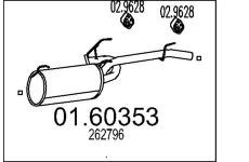 Zadní tlumič výfuku MTS 01.60353
