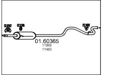 Zadní tlumič výfuku MTS 01.60365