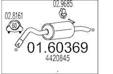 Zadní tlumič výfuku MTS 01.60369