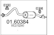 Zadní tlumič výfuku MTS 01.60384