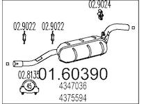 Zadní tlumič výfuku MTS 01.60390