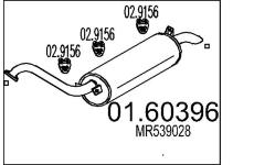 Zadní tlumič výfuku MTS 01.60396
