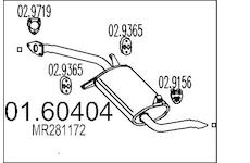 Zadní tlumič výfuku MTS 01.60404