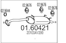Zadní tlumič výfuku MTS 01.60421