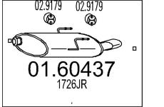 Zadní tlumič výfuku MTS 01.60437