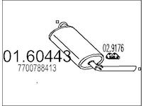 Zadní tlumič výfuku MTS 01.60443