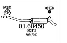 Zadni tlumic vyfuku MTS 01.60450