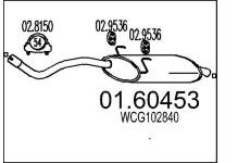 Zadní tlumič výfuku MTS 01.60453