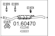 Zadní tlumič výfuku MTS 01.60470