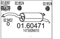 Zadní tlumič výfuku MTS 01.60471