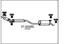 Zadní tlumič výfuku MTS 01.60485