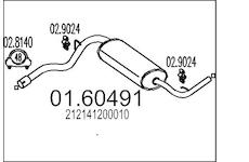 Zadni tlumic vyfuku MTS 01.60491