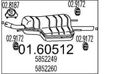 Zadní tlumič výfuku MTS 01.60512