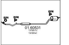 Zadní tlumič výfuku MTS 01.60531