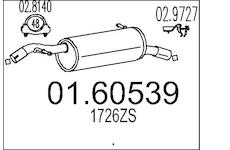 Zadní tlumič výfuku MTS 01.60539