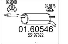 Zadní tlumič výfuku MTS 01.60546