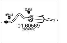 Zadní tlumič výfuku MTS 01.60569