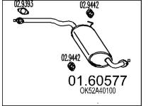 Zadní tlumič výfuku MTS 01.60577
