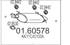 Zadní tlumič výfuku MTS 01.60578