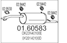 Zadní tlumič výfuku MTS 01.60583