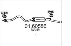 Zadní tlumič výfuku MTS 01.60586