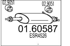 Zadní tlumič výfuku MTS 01.60587