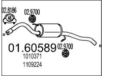 Zadni tlumic vyfuku MTS 01.60589
