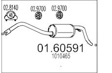 Zadní tlumič výfuku MTS 01.60591