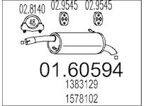 Zadní tlumič výfuku MTS 01.60594