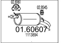 Zadní tlumič výfuku MTS 01.60607