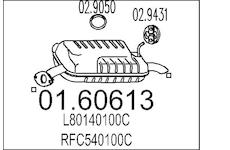 Zadní tlumič výfuku MTS 01.60613