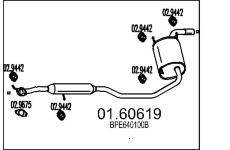 Zadní tlumič výfuku MTS 01.60619