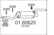 Zadní tlumič výfuku MTS 01.60620