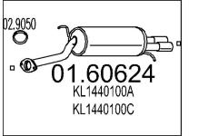 Zadní tlumič výfuku MTS 01.60624