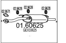 Zadní tlumič výfuku MTS 01.60625