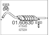 Zadní tlumič výfuku MTS 01.60630