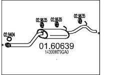 Zadní tlumič výfuku MTS 01.60639