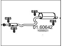 Zadní tlumič výfuku MTS 01.60642