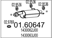 Zadní tlumič výfuku MTS 01.60647