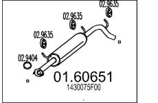 Zadní tlumič výfuku MTS 01.60651