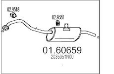 Zadní tlumič výfuku MTS 01.60659