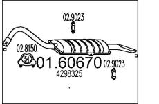 Zadní tlumič výfuku MTS 01.60670