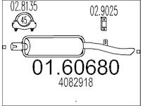 Zadní tlumič výfuku MTS 01.60680