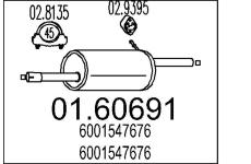 Zadní tlumič výfuku MTS 01.60691